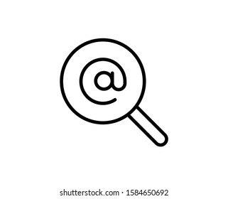 E-mail line icon. High quality outline symbol for web design or mobile app. Thin line sign for design logo. Black outline pictogram on white background