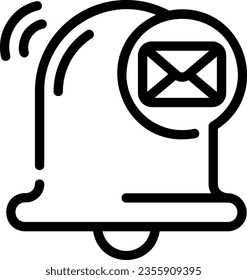 email line icon illustration vector