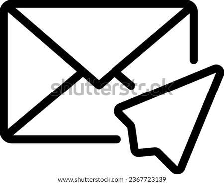 email line icon illustration vector