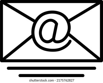 E-Mail-Line-Symbol Vectordesign