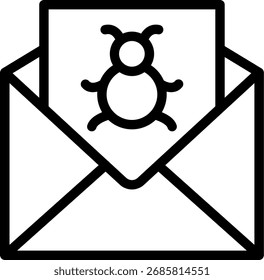 Diseño de Vector de línea de correo electrónico
