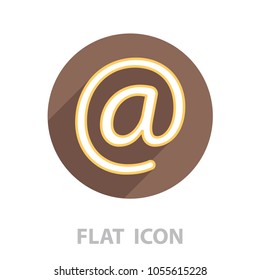 email line icon. vector illustration