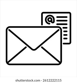 Email Line Icon Vector Illustration