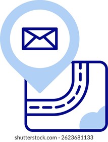 Línea de correo electrónico Vector Icon Design