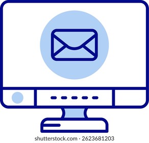 Línea de correo electrónico Vector Icon Design