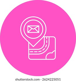 Línea de correo electrónico Vector Icon Design