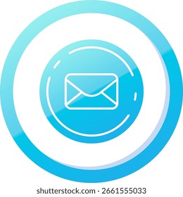 Línea de correo electrónico Vector Icon Design