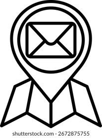 Línea de correo electrónico Vector Icon Design