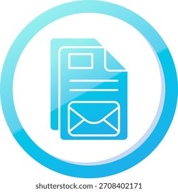 Línea de correo electrónico Vector Icon Design