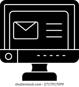 Línea de correo electrónico Vector Icon Design