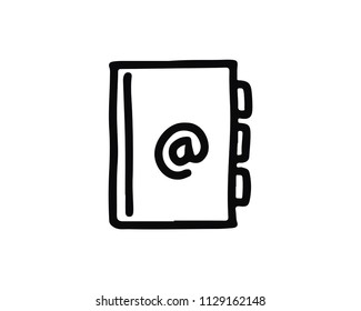 email list hand drawn icon , designed for web and app