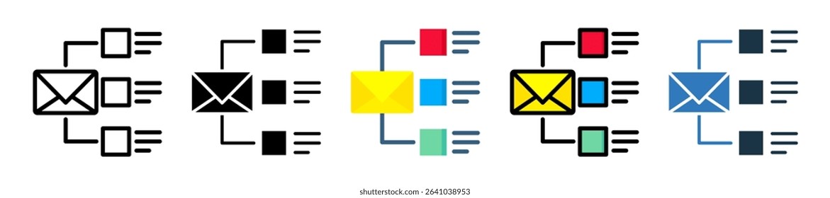 Email List Icon Multiple Style