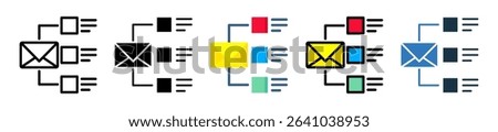 Email List Icon Multiple Style