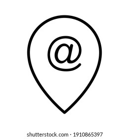 Email, location, pin icon vector image. Can also be used for Maps and Location. Suitable for use on web apps, mobile apps and print media.