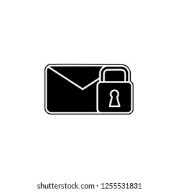 email and lock icon. Simple glyph vector of web set icons for UI and UX, website or mobile application