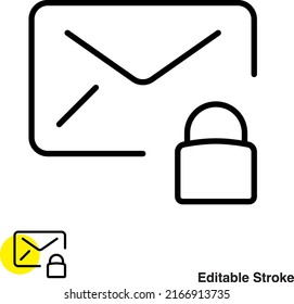 Vectorline-Symbol für E-Mail-Sperren