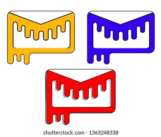 E-Mail Logo melted Template Design