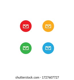 Email logo template vector icon design