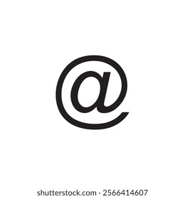 email logo.black email icon. silhouette. vector