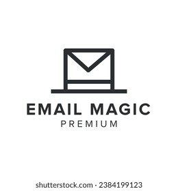 email magic logo vector icon illustration