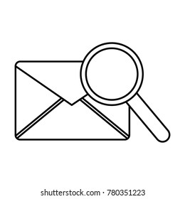 email magnifier search sms message