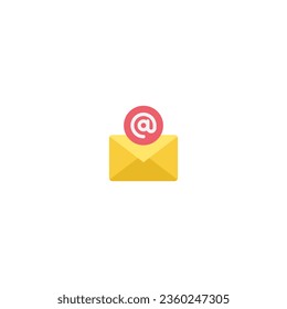 Email mail address flat Icon, Logo, and illustration Vector