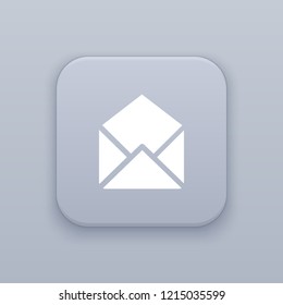 E-mail. mail button, best vector on a gray background