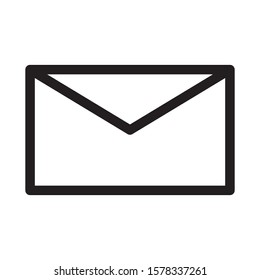 Email, mail contacting, communication Web Icon isolated on white background EPS Vector