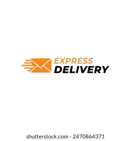 Correo electrónico Correo electrónico Sobre Express Delivery Vector rápido Diseño de logotipo