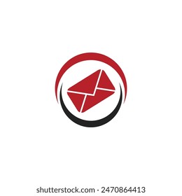 Correo electrónico Correo electrónico Sobre Express Delivery Vector rápido Diseño de logotipo