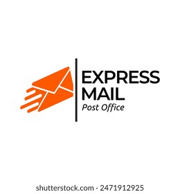 Correo electrónico Correo electrónico Sobre Express Delivery Vector rápido Diseño de logotipo