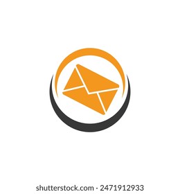Email Mail Envelope Express Delivery Quick Vector Logo Design