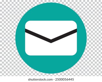 Vector de icono de correo electrónico, correo, sobre y mensaje. Ilustración vectorial de estilo plano.