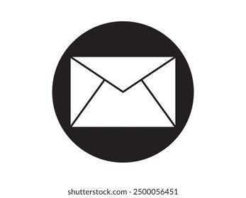 Symbolvektor für E-Mail, E-Mail, Umschlag und Nachricht. flache Vektorgrafik.