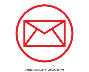 Vector de icono de correo electrónico, correo, sobre y mensaje. Ilustración vectorial de estilo plano.