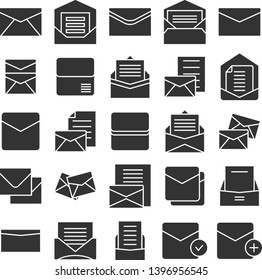 email, mail, envelope and newsletter icons set