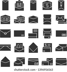 email, mail, envelope and newsletter icons set