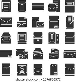 email, mail, envelope and newsletter icons set