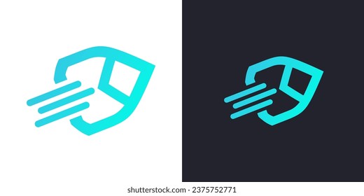 Email Mail Envelope Receive Send Super Fast Speed Service Express Delivery Quick Vector Logo Design. Mail icon. Email icon. Letter. Mailbox.