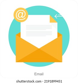 Concepto de icono de correo electrónico