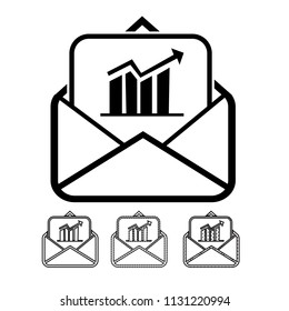 email and mail icon vector