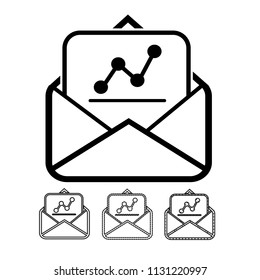 email and mail icon vector