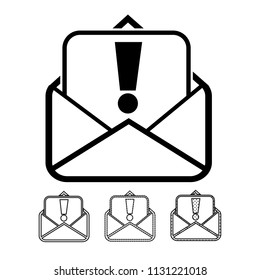 email and mail icon vector