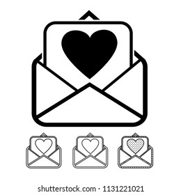 email and mail icon vector