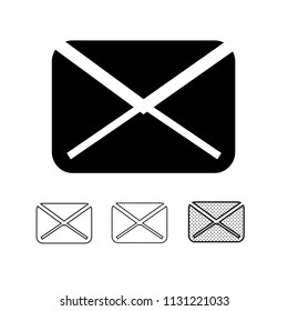 email and mail icon vector
