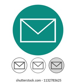 email and mail icon vector