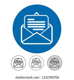 email and mail icon vector