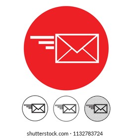 email and mail icon vector