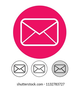email and mail icon vector
