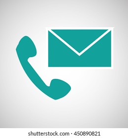 email mail illustration in white background, vector